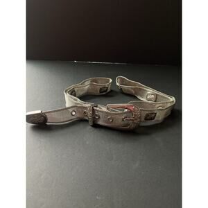 Womens Silver Tone Mesh Belt Plus Up To 42” Cowgirl Rodeo Southwestern Concho